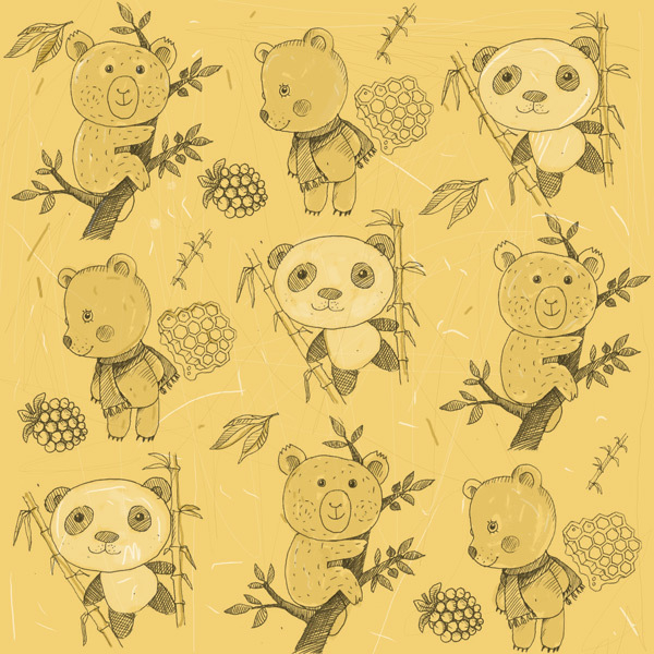 паттерн, медведи