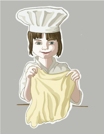 поваренок и тесто