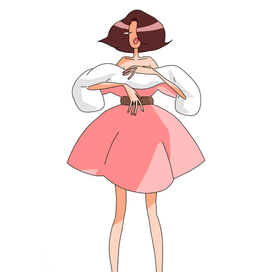 девочка на каблуках