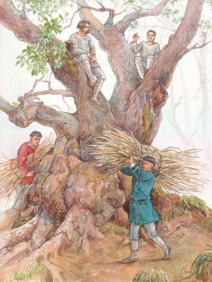 Иллюстрация к роману М. Твена "Янки при дворе короля Артура"