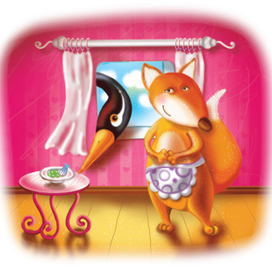 Лиса и журавль