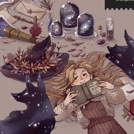 Иллюстрация для проекта Witch Artbook