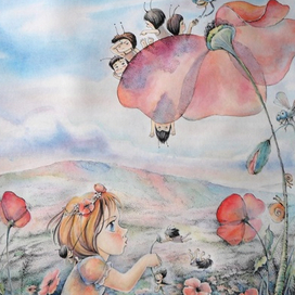 "Маковки". 55х41. Смешанная техника. 2011