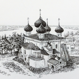 Каргополь. Для серии монет в буклетах. 