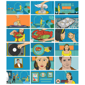 Раскадровка  рекламы сухариков