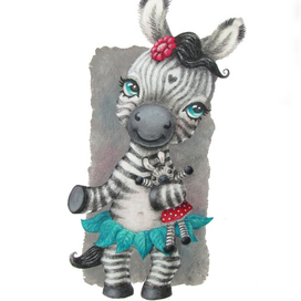 Маленькая зебра - девочка