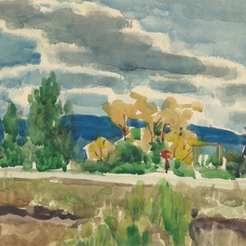 Один из армейских этюдов на природе под Хабаровском.