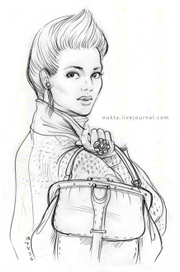 Скетч. Барышня с сумкой