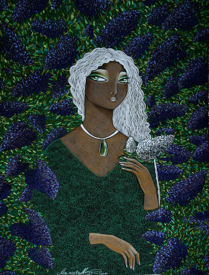 Сирень белая...