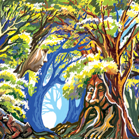 эскиз декорации к спектаклю