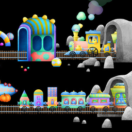 Рисунок для игры по развитию дыхания.