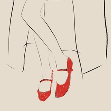  Red shoes💌