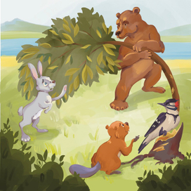 «заяц и вкусная ива»