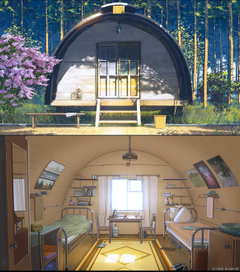 Домик в пионер лагере