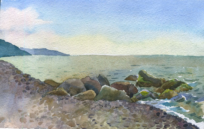 Камни на пляже под Сочи