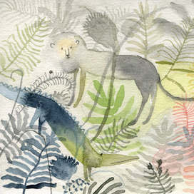 Лев на охоте