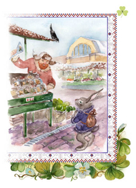 Иллюстрация А.Саксе "Сказки о цветах: латышский букет" 4