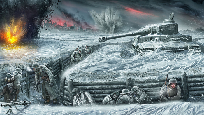 Сталинград, В окопах.