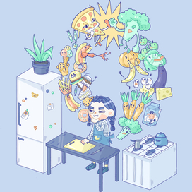 Здоровая пища vs вредная