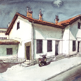 Акварель Дубровник