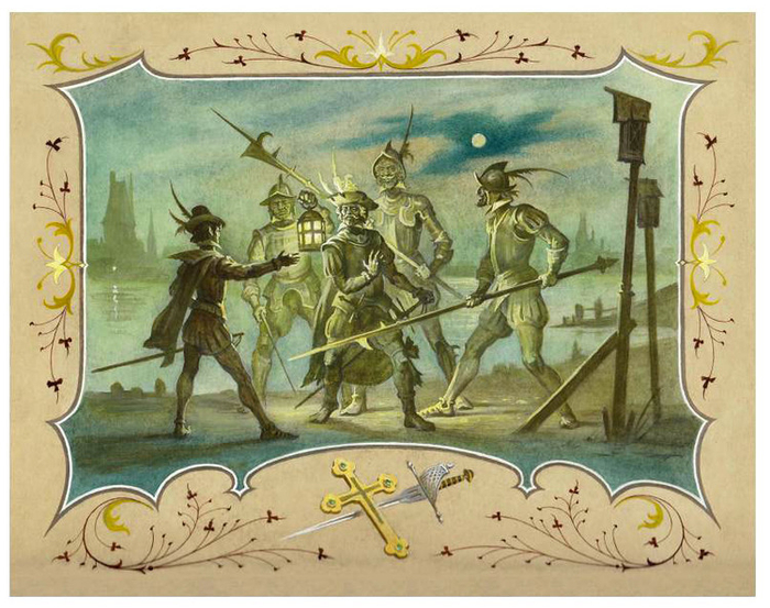 1 форзац  к книге  ВОЛЧЬЕ ЛОГОВО-Стенли Уаймена