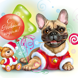 Продам иллюстрацию на новогоднюю тему