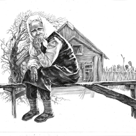 "Василисина Тайна" Леонтьев Максим 2014-2015 г., Бумага, карандаш