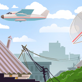 Серия иллюстраций "быстрая почта"