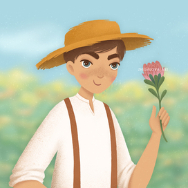 Портрет деревенского парня