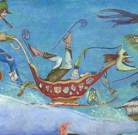 Ушанки и будёновки,или вечерние полёты в Чердыне,фрагмент с командой в будёновках