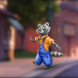 Енот-строителья для вселенной Зверополис (Zootopia)