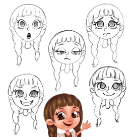 Персонаж. Первоклассница. Карта эмоций