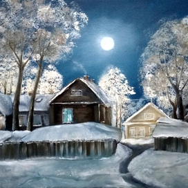 Рождественский пейзаж.