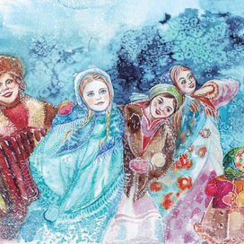 ✨ ❄ Иллюстрации к сказке "Снегурочка"! ❄ ✨