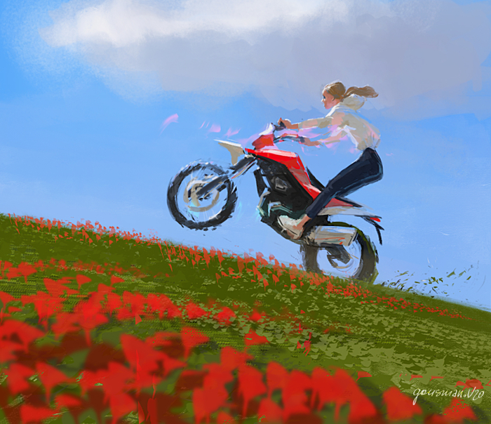 в лугах у Камы