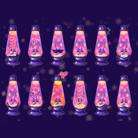 Стикеры Лавалампа