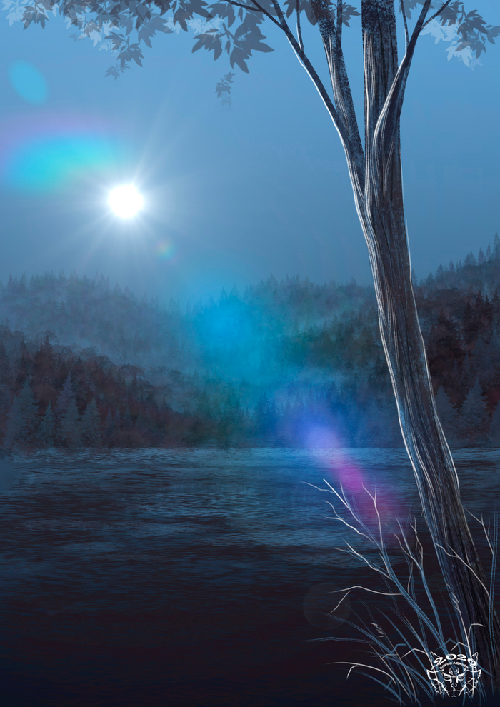 Скетч-Холодное утро..