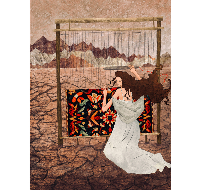 Иллюстрация для книги «Возвращение на путь героини» для издательства «Бомбора». 