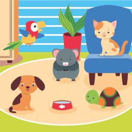 Домашние животные (детское ЛОТО)