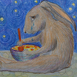 раскадровка к мультфильму про Лунного Зайца