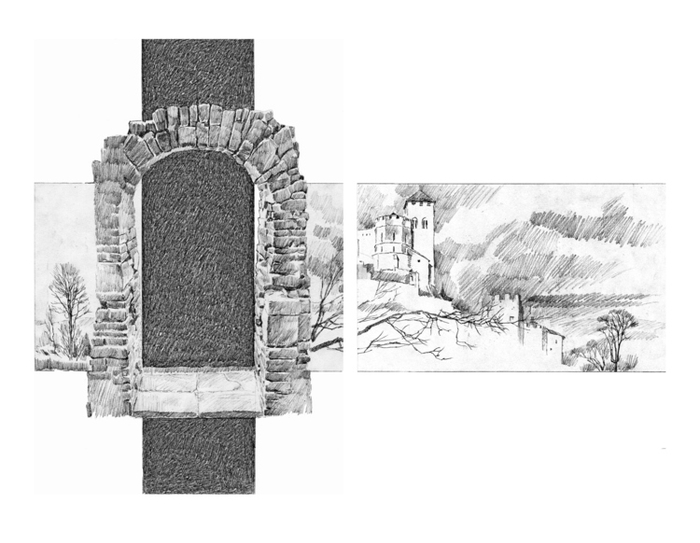 эскиз технического разворота