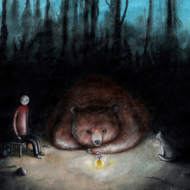 Смотрят на светящееся растение