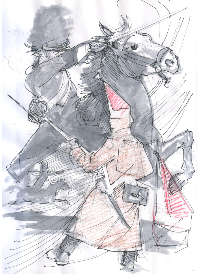 Прейсиш-Эйлау 8 февраля 1807 г. Эскиз