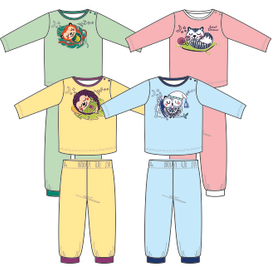 детские пижамы "Сонные звери"
