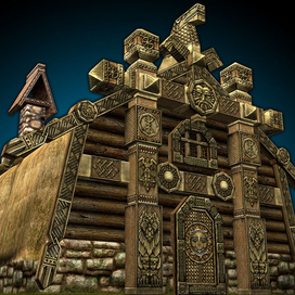 Изба из игры "Arena-onlain"