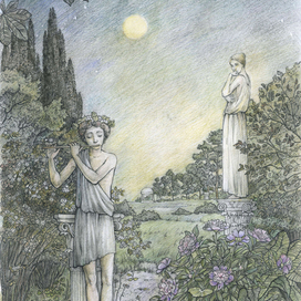 Ожившие статуи при полной луне