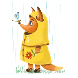 Лисенок и стрекоза