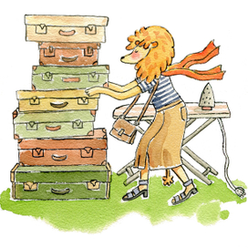 Львица Маруся. Иллюстрация к моей сказке "Самый добрый лев в мире".