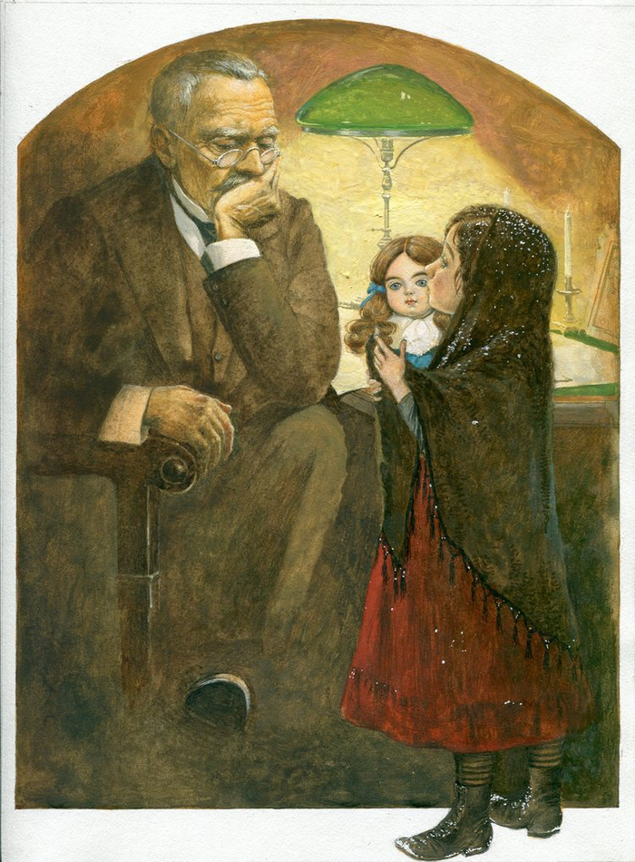 "Кукла рождественской девочки" полоса