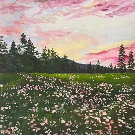 Цветочное поле